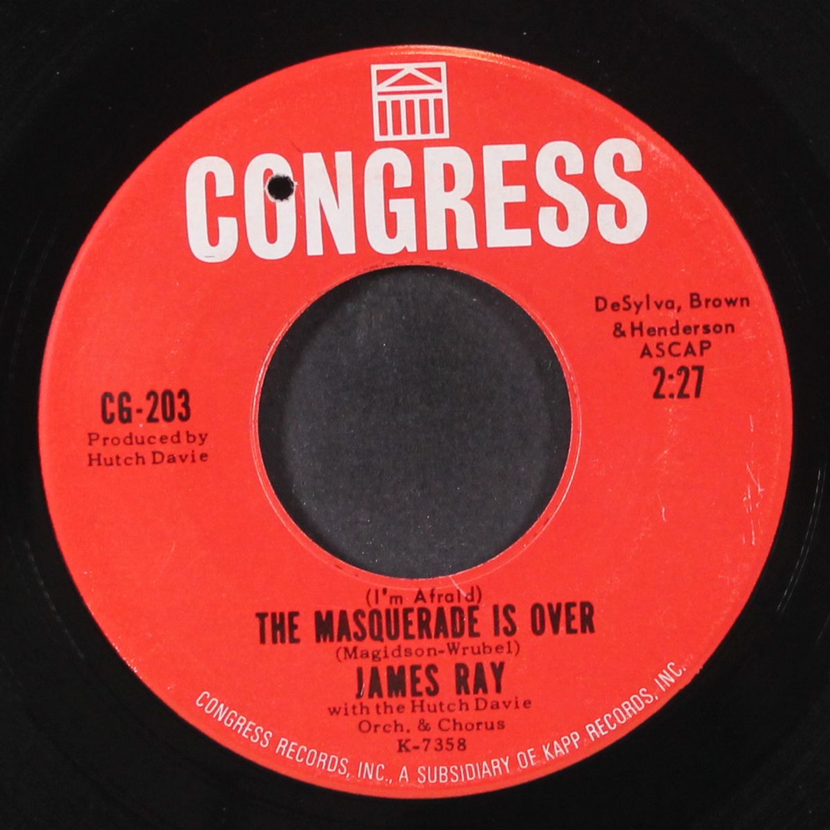 one by one / the masquerade is over by JAMES RAY