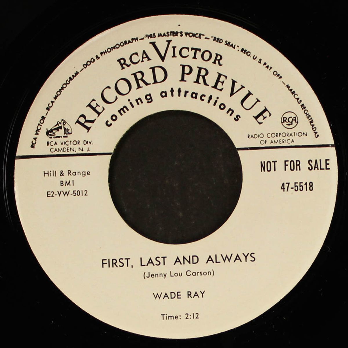 first last and always by WADE RAY