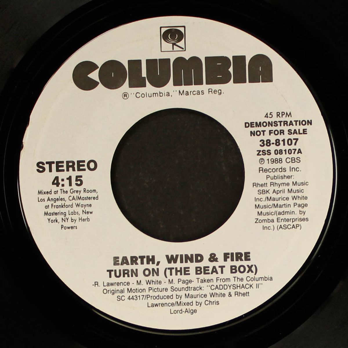 turn on (the beat box) / same by EARTH, WIND & FIRE