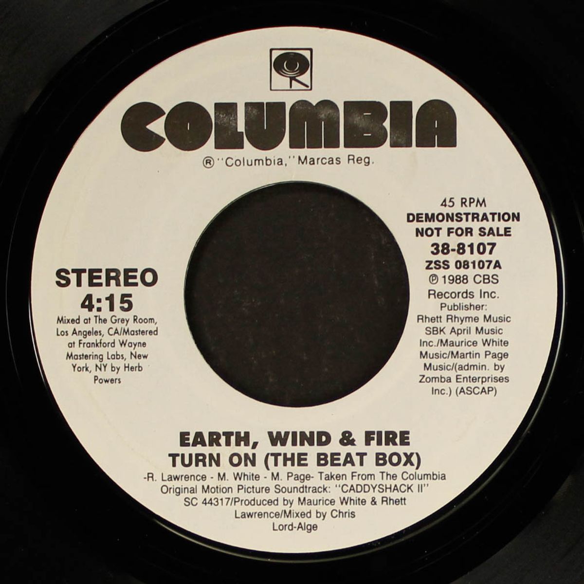 turn on (the beat box) / same by EARTH, WIND & FIRE