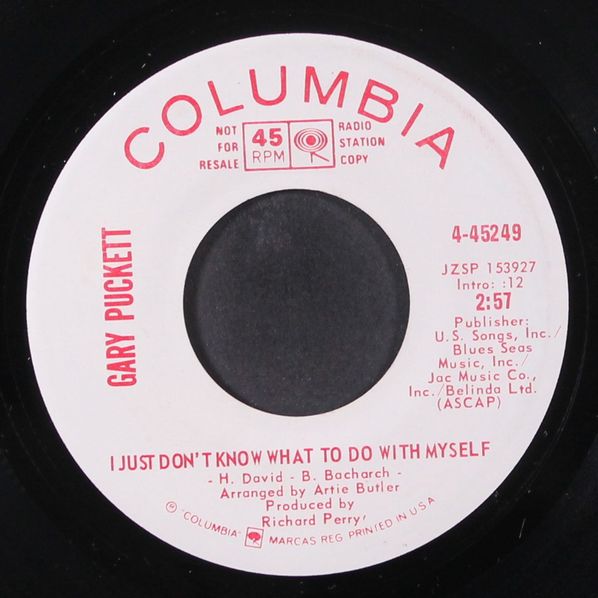 i just don't know what to do with myself by GARY PUCKETT