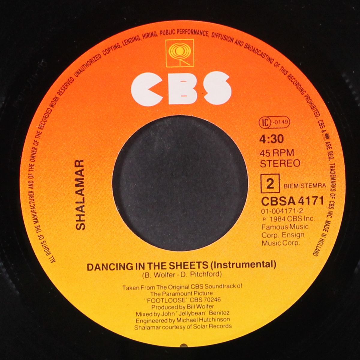 dancing in the sheets by SHALAMAR