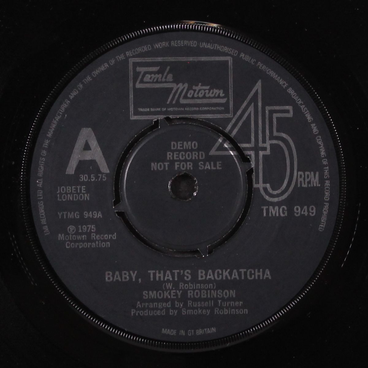 baby that's backatcha by SMOKEY ROBINSON