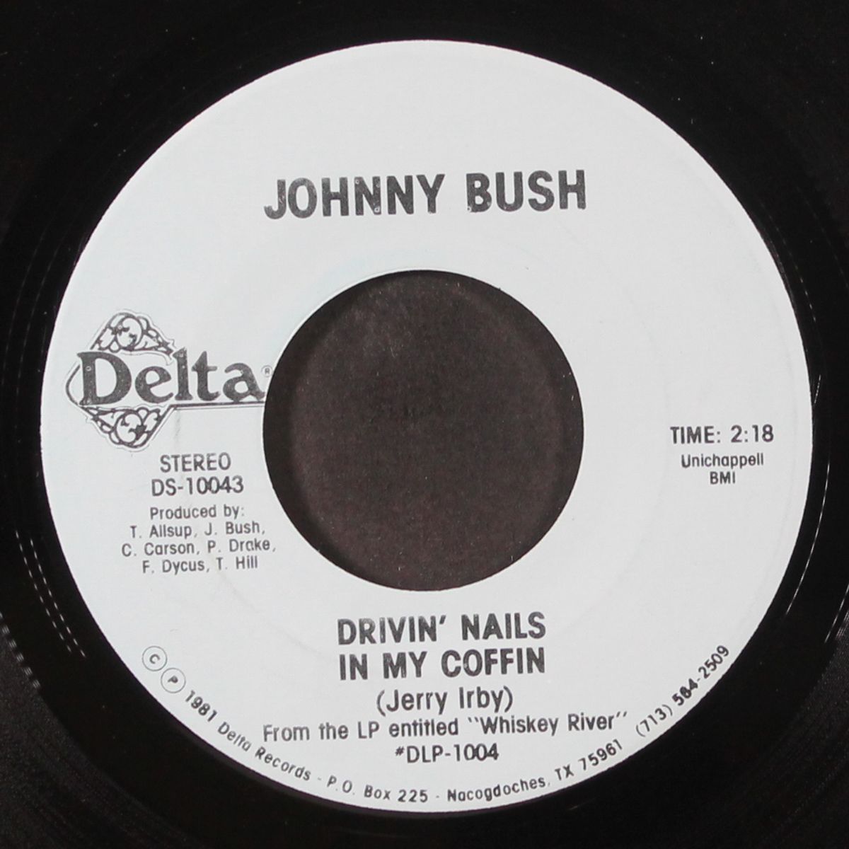 drivin' nails in my coffin by JOHNNY BUSH