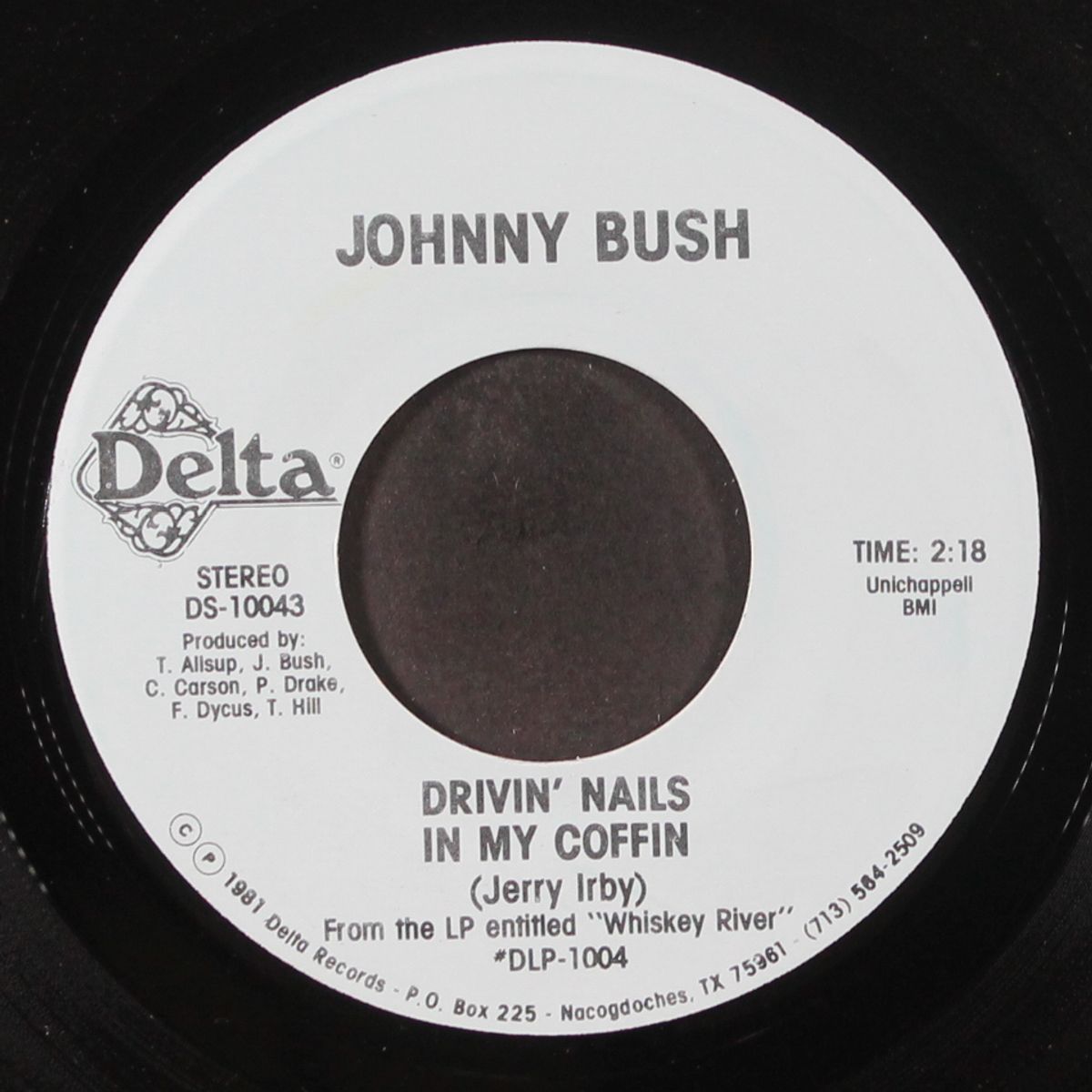 drivin' nails in my coffin by JOHNNY BUSH