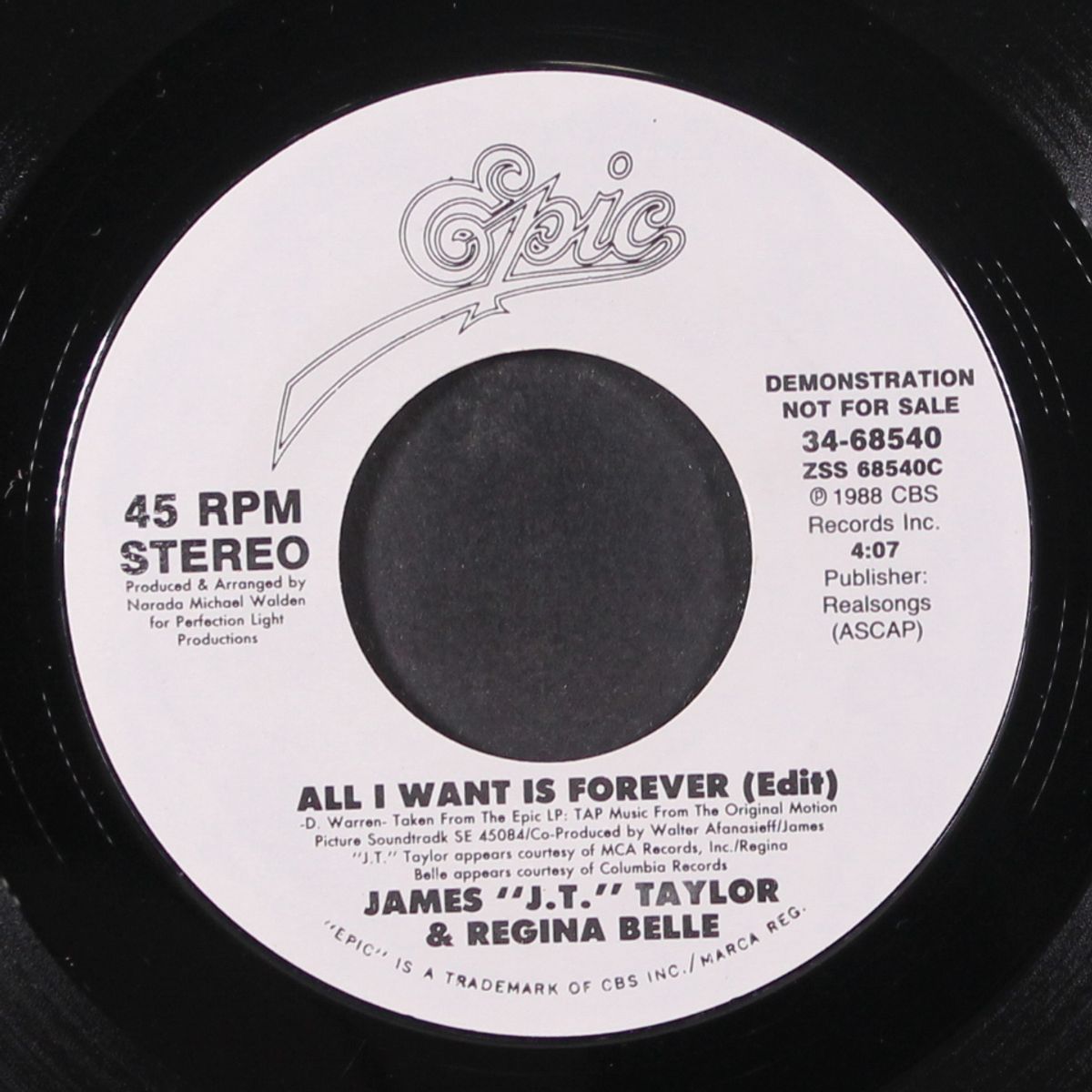 all i want is forever by JAMES J.T. TAYLOR & REGINA BELLE