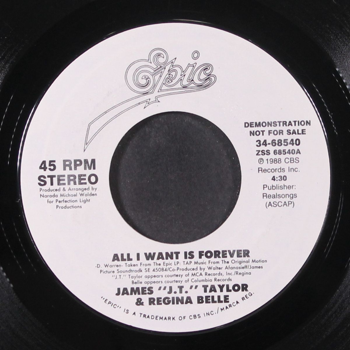 all i want is forever by JAMES J.T. TAYLOR & REGINA BELLE