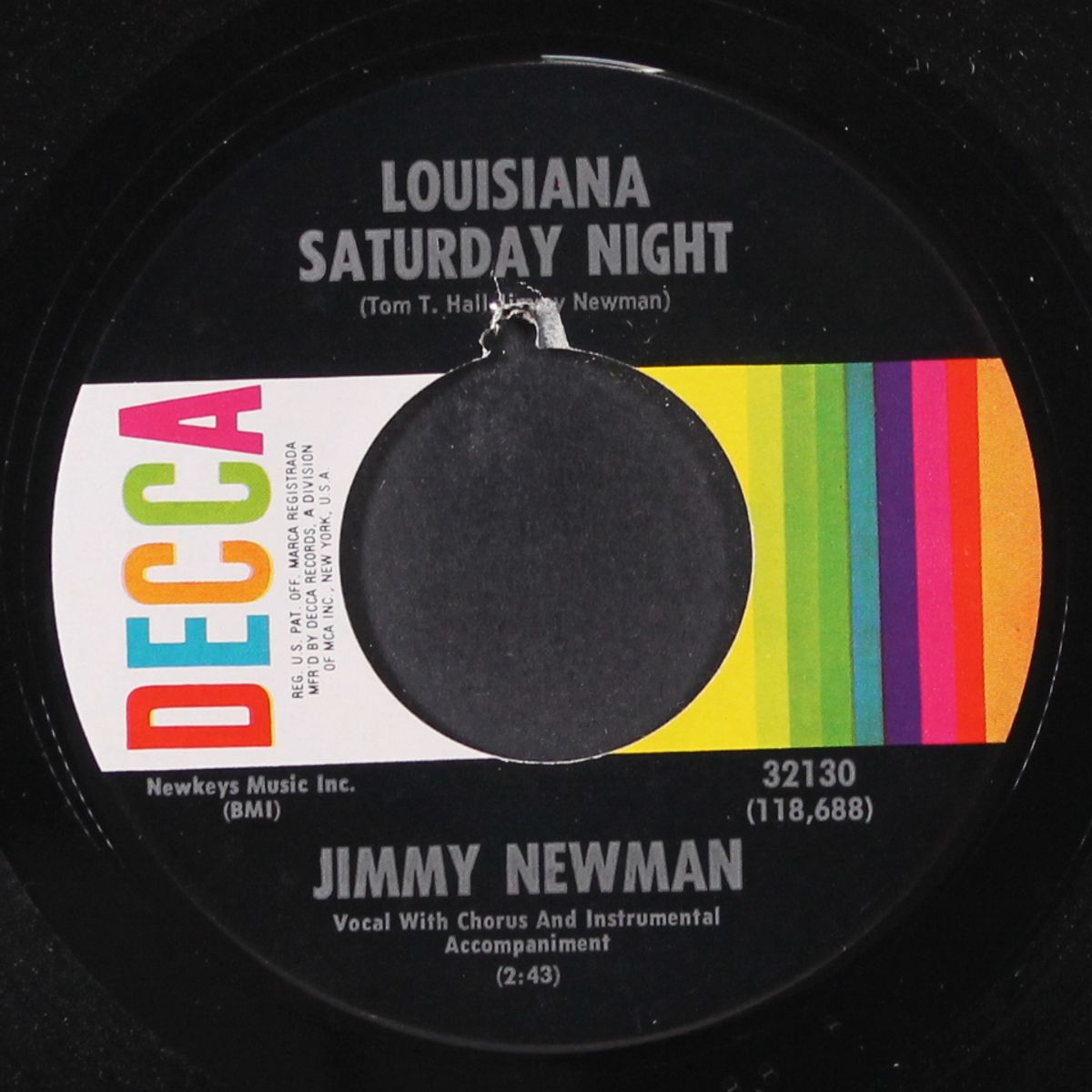 louisiana saturday night by JIMMY NEWMAN