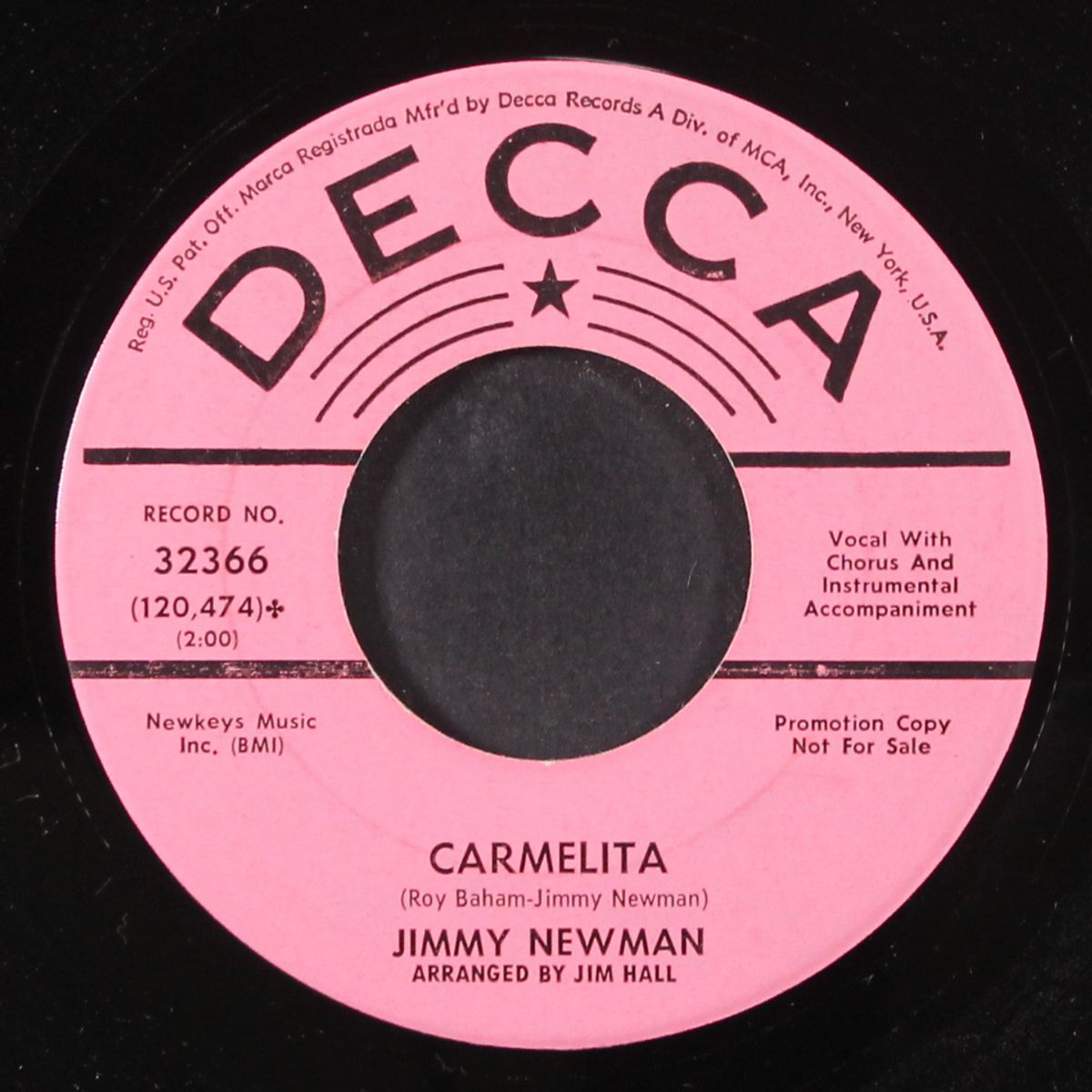 born to love you / carmelita by JIMMY NEWMAN