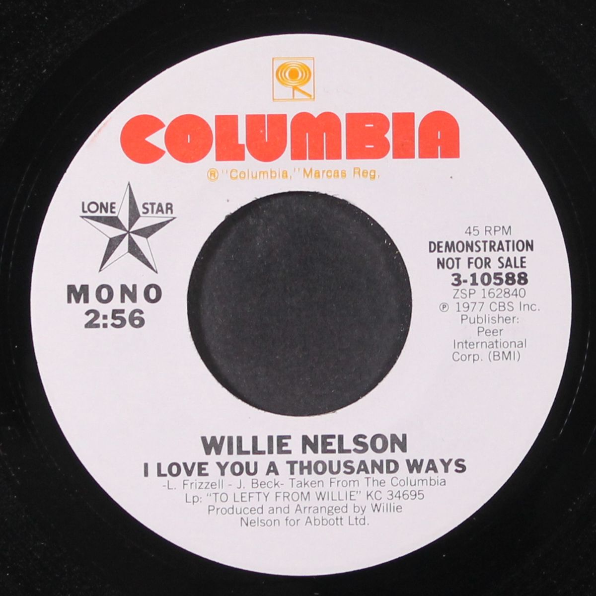 i love you a thousand ways / same by WILLIE NELSON