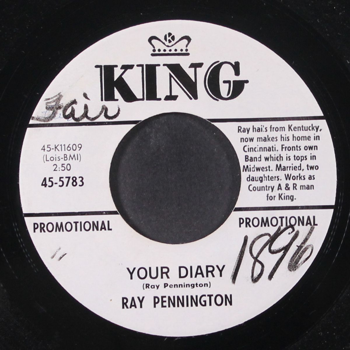 your diary / the first step down is the longest by RAY PENNINGTON