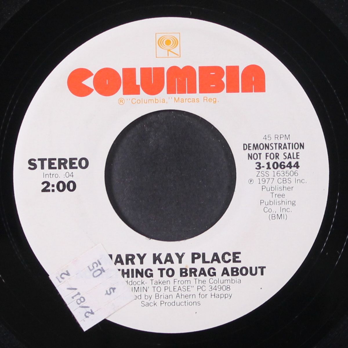 something to brag about by MARY KAY PLACE