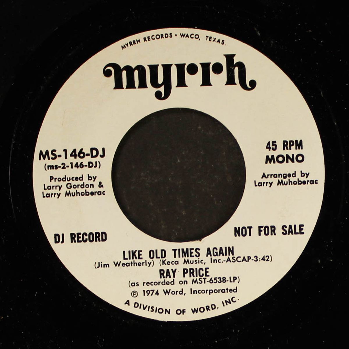 like old times again by RAY PRICE