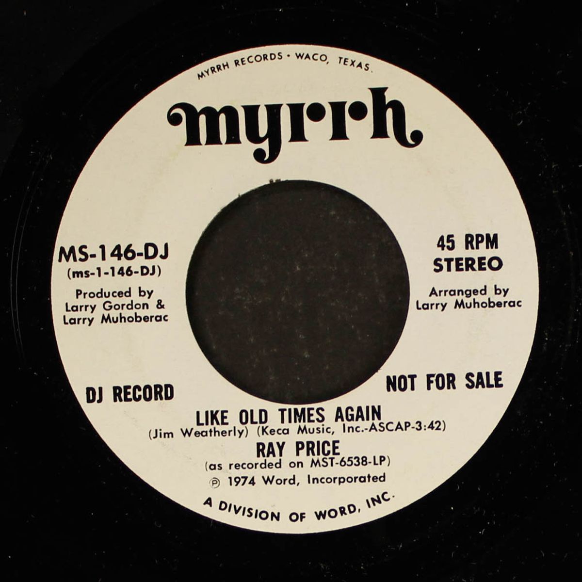 like old times again by RAY PRICE