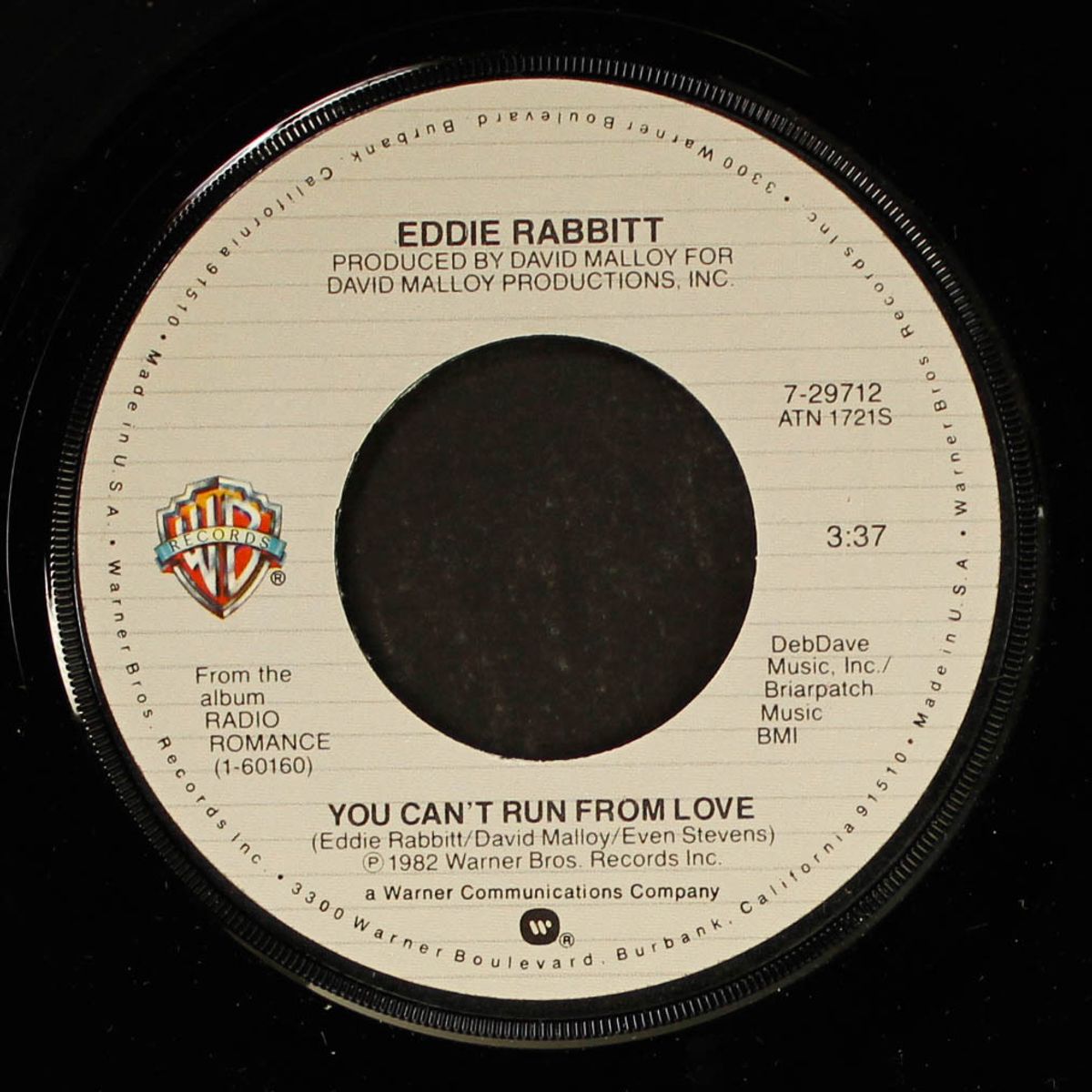 you can't run from love / you got me now by EDDIE RABBITT