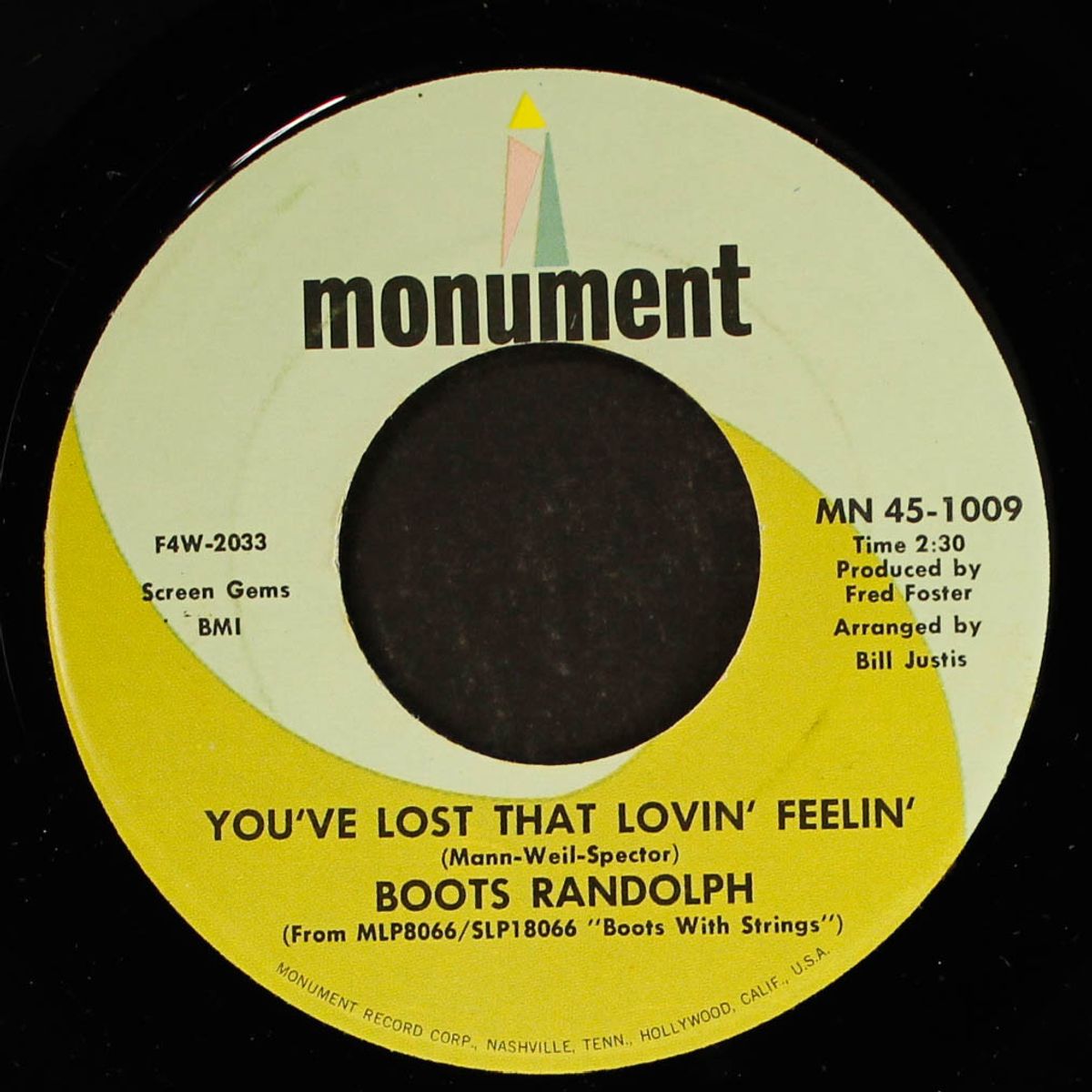 temptation / you've lost that lovin' feelin' by BOOTS RANDOLPH