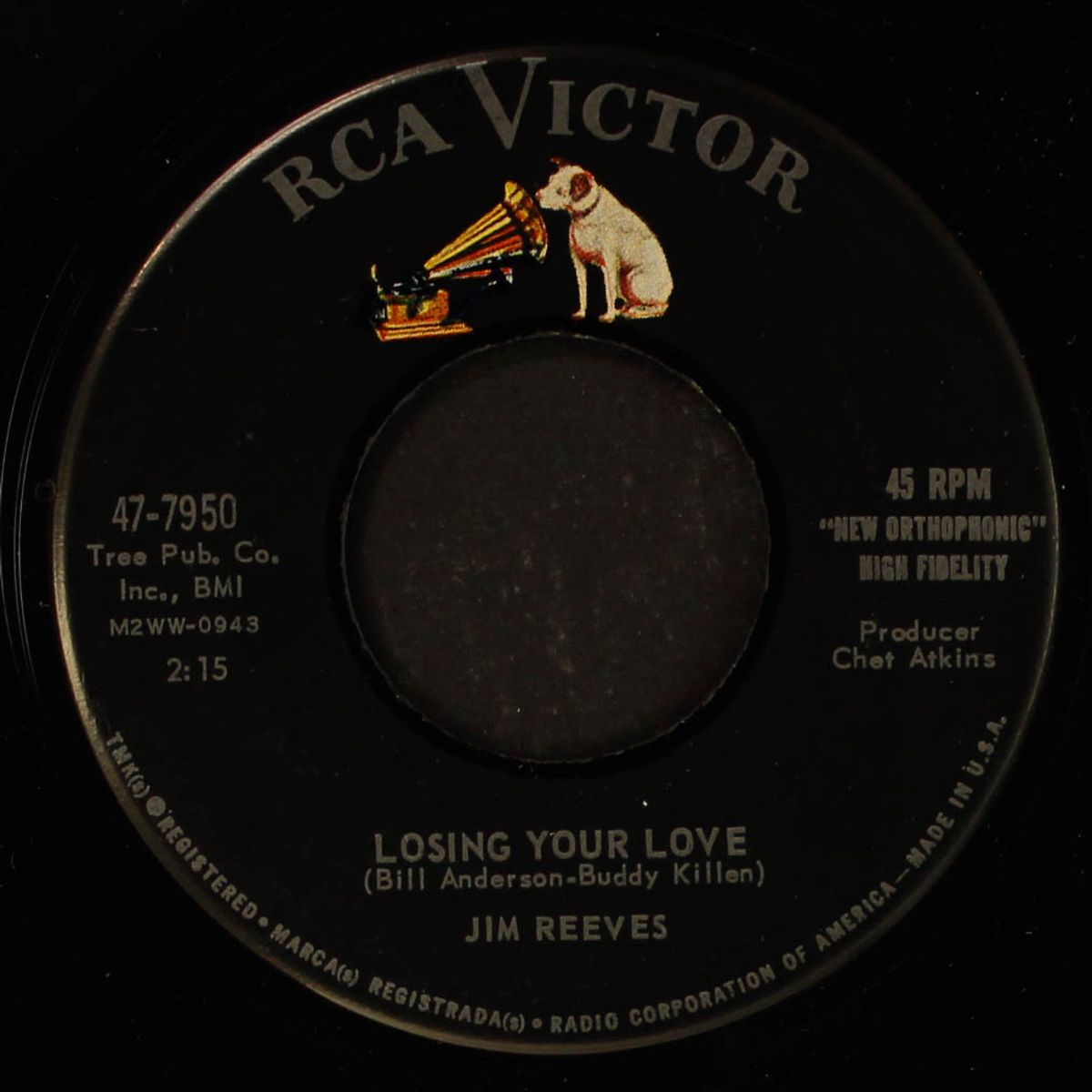 (how can i write on paper) what i feel in my heart / losing your love by JIM REEVES