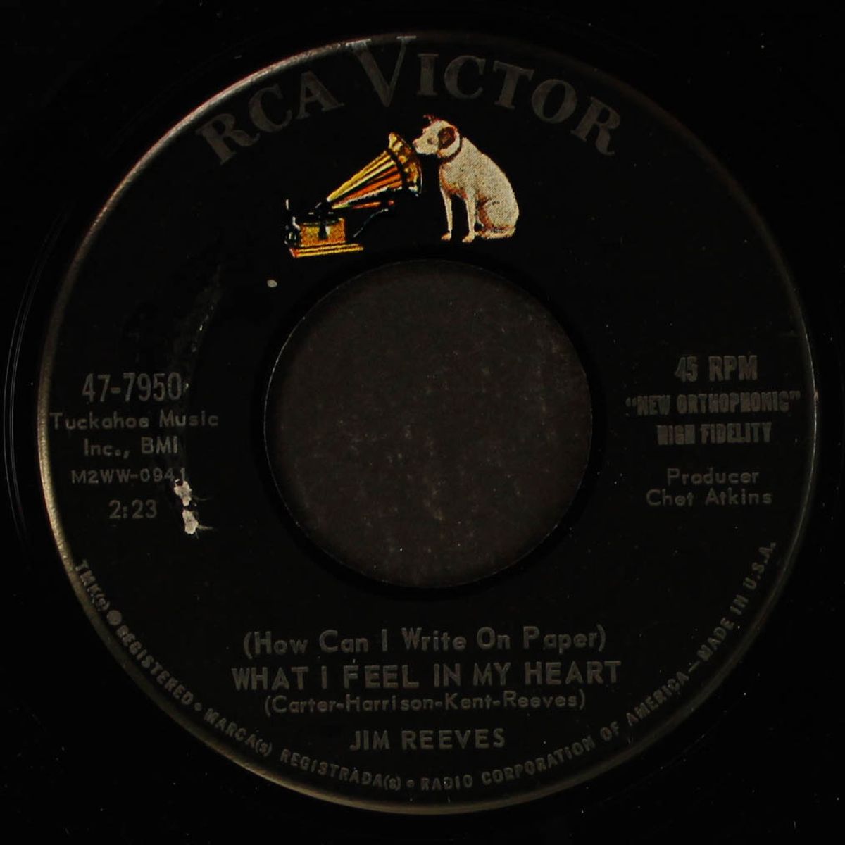 (how can i write on paper) what i feel in my heart / losing your love by JIM REEVES