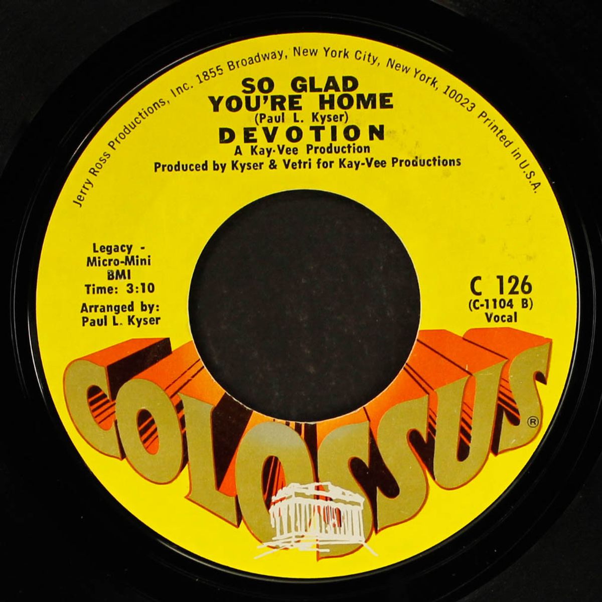 so glad you're home / dawning of love by DEVOTION