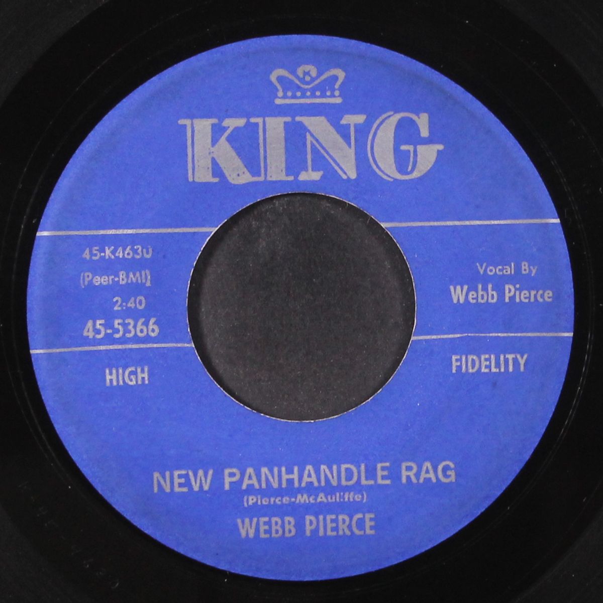 new panhandle rag by WEBB PIERCE