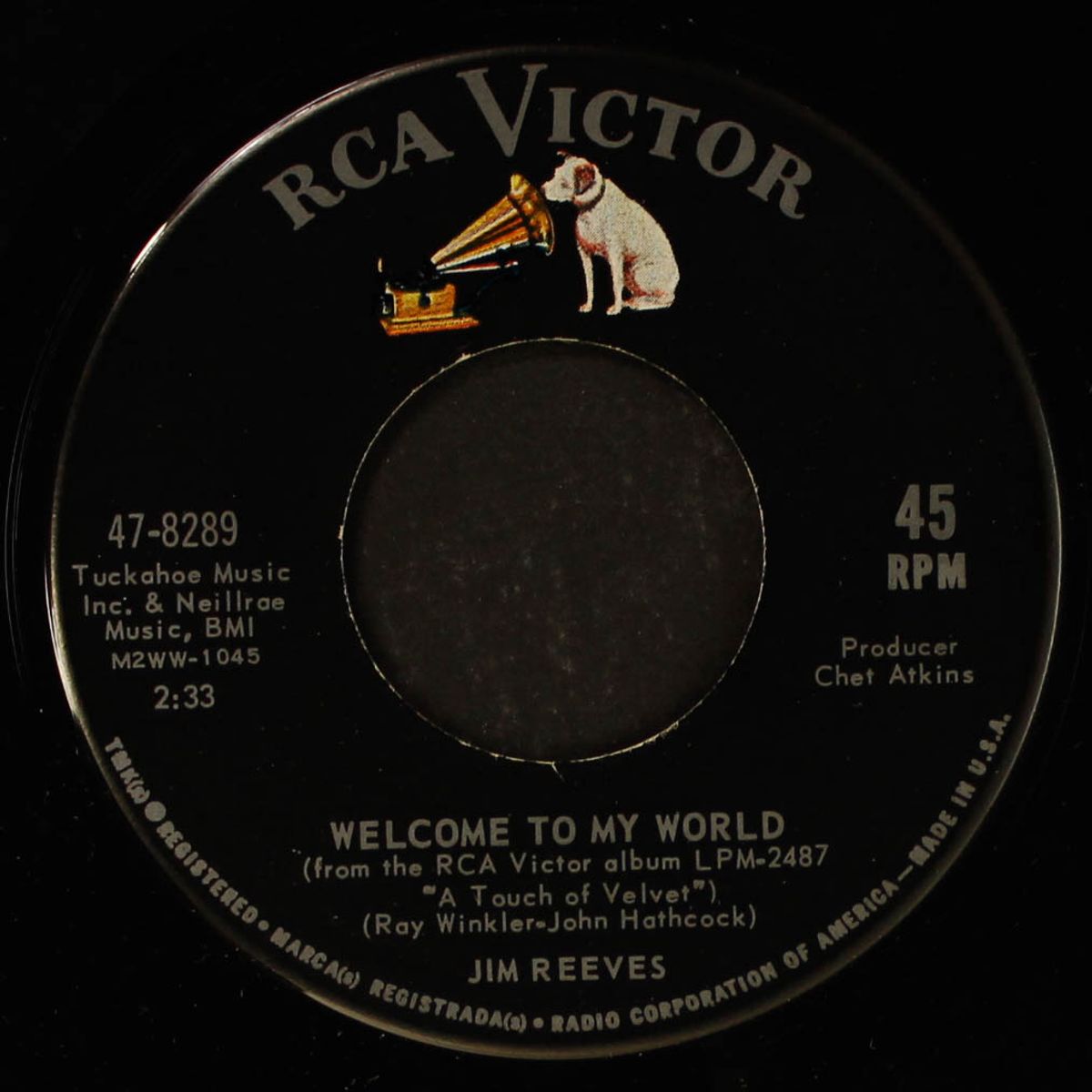 welcome to my world / good morning self by JIM REEVES