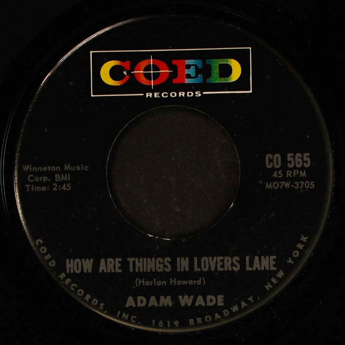 it's good to have you back with me / how are things in lovers lane by ADAM WADE