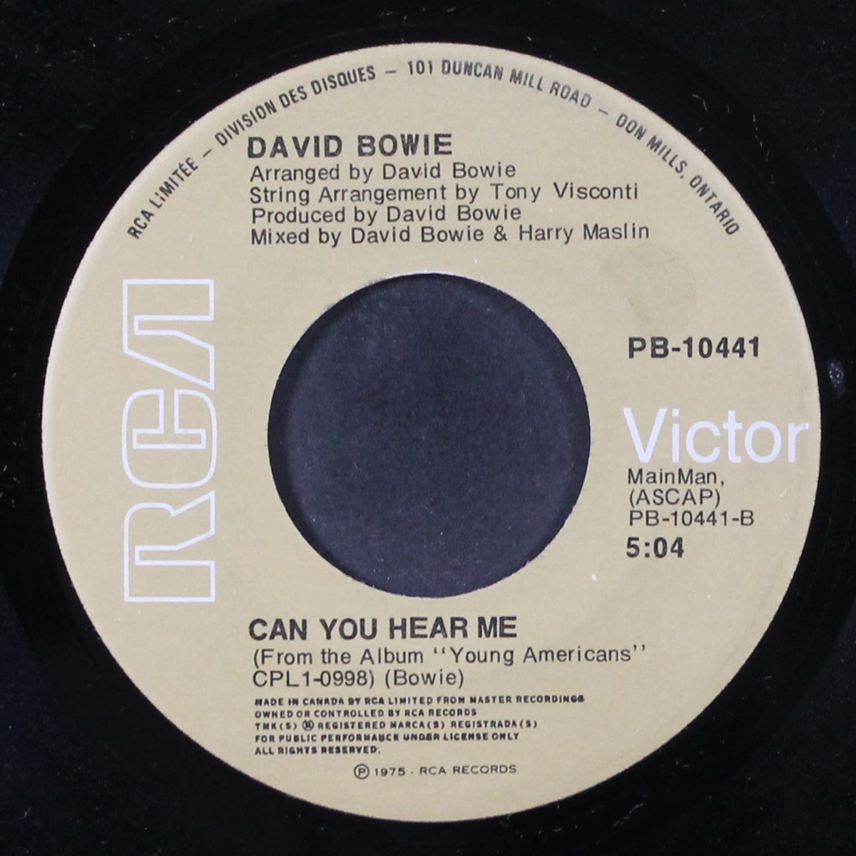 golden years / can you hear me by DAVID BOWIE