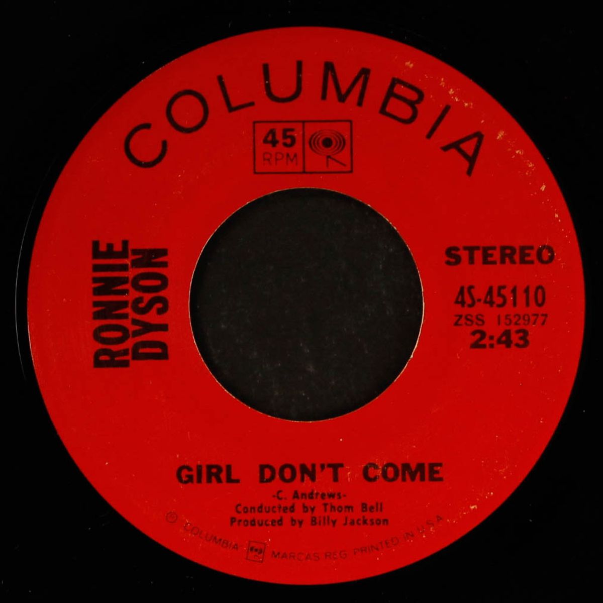 why can't i touch you? / girl don't come by RONNIE DYSON