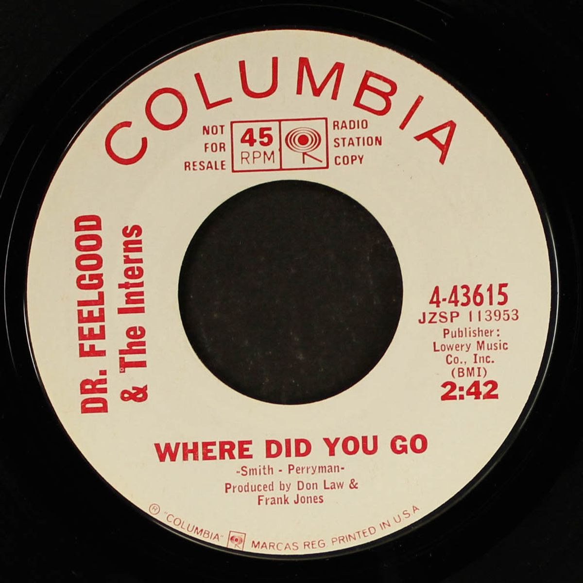 don't tell me no dirty / where did you go by DR. FEELGOOD & INTERNS