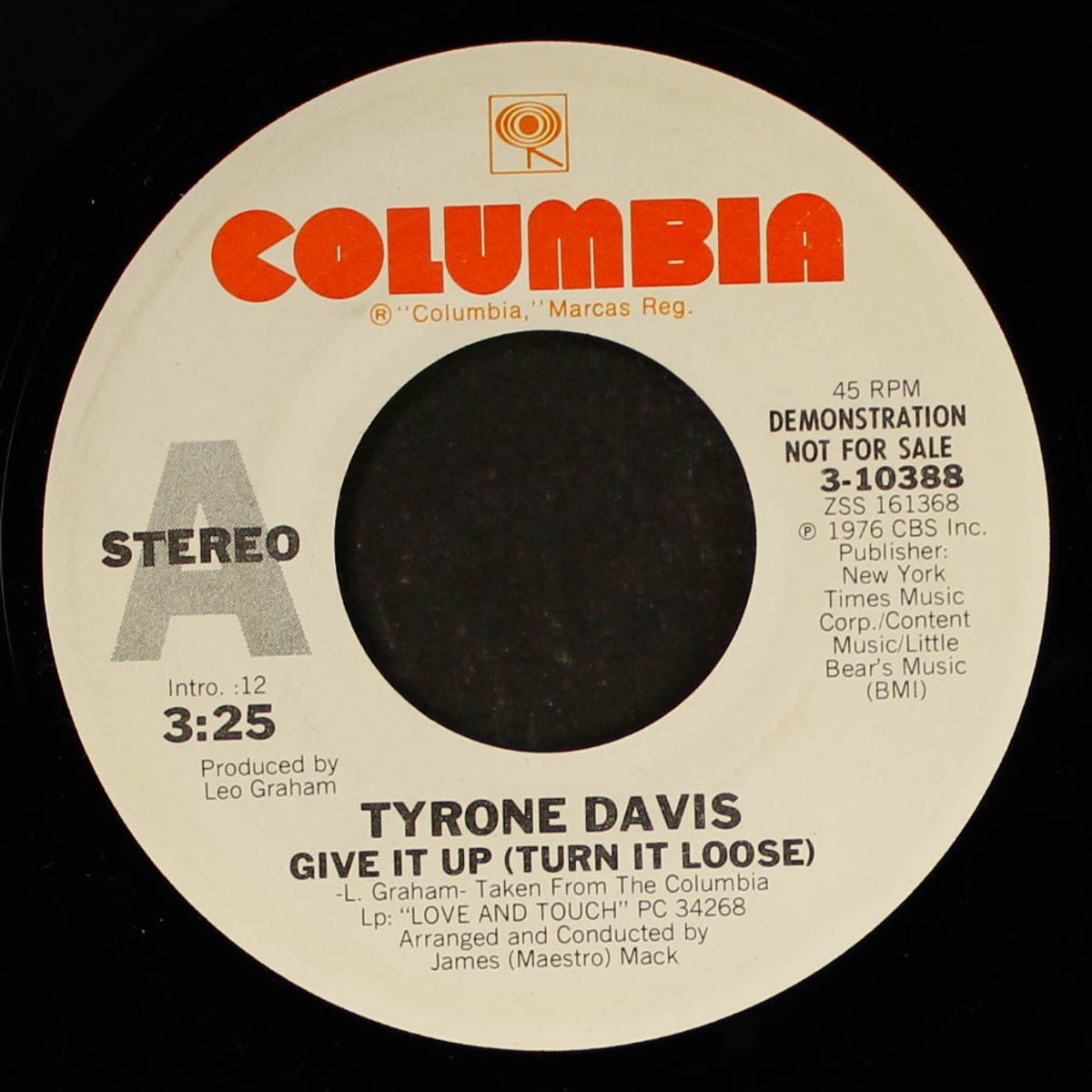 give it up / you're too much by TYRONE DAVIS