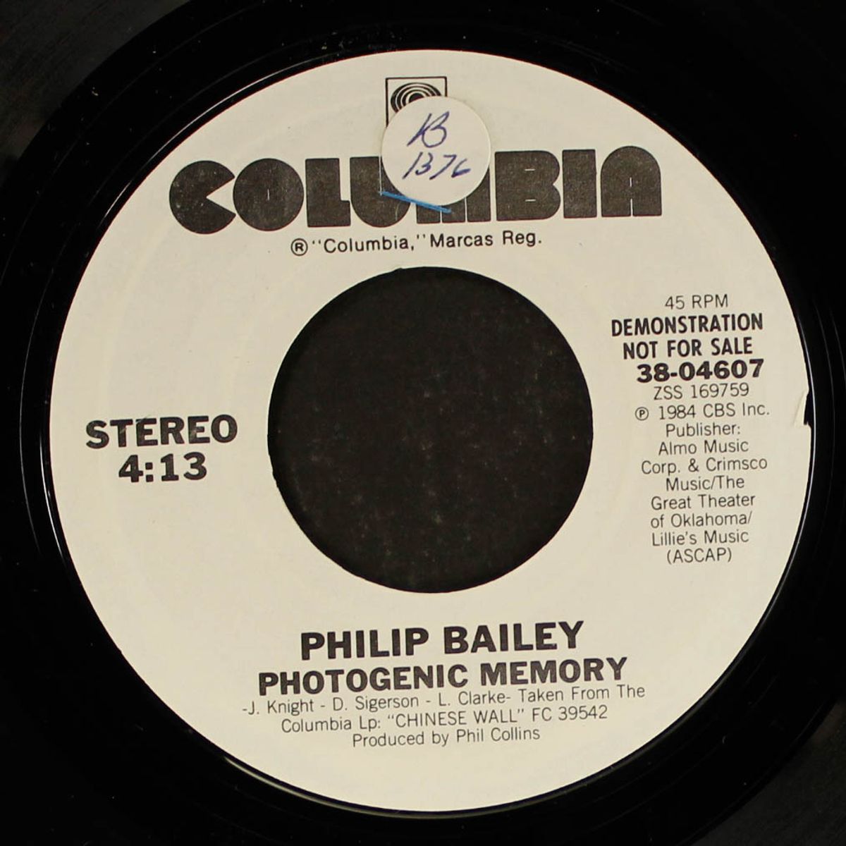photogenic memory/ same by PHILIP BAILEY