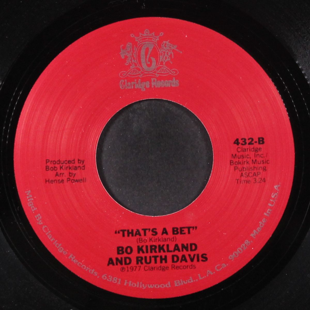 stay by my side / that's a bet by BO KIRKLAND & RUTH DAVIS