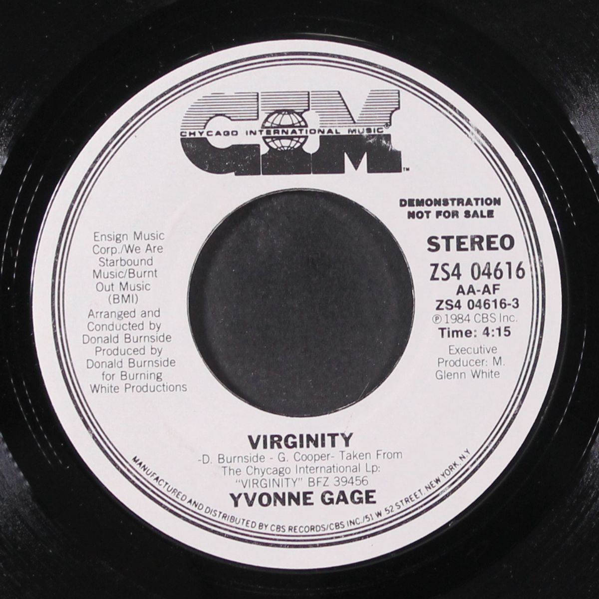 virginity / same by YVONNE GAGE