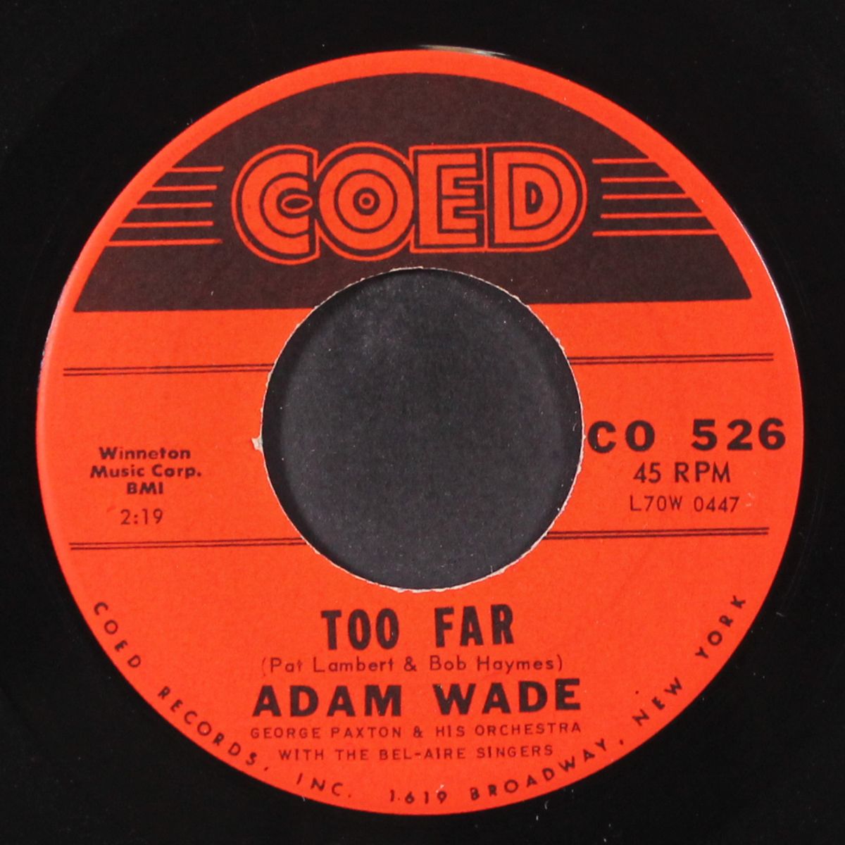 ruby / too far by ADAM WADE