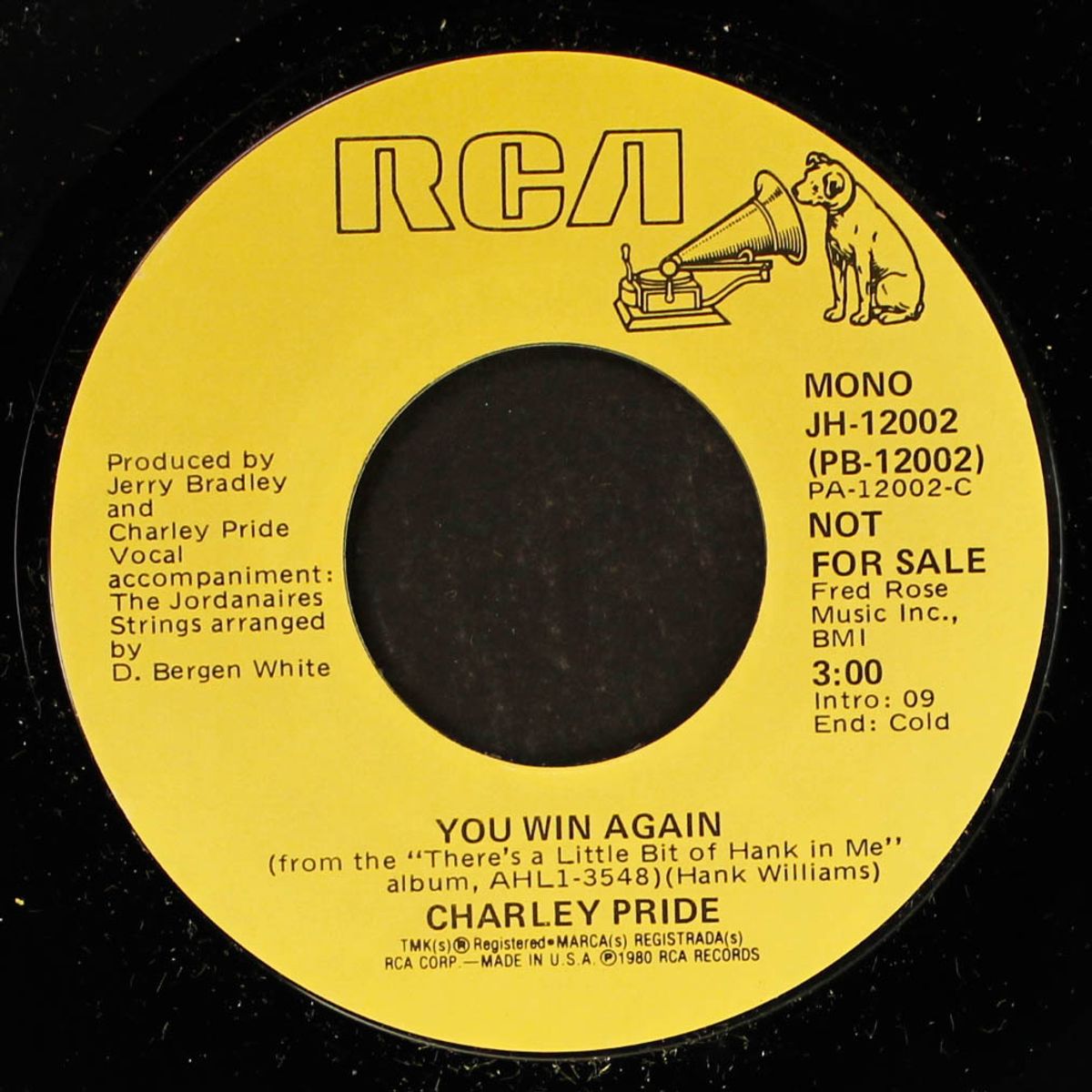 you win again / mono by CHARLEY PRIDE