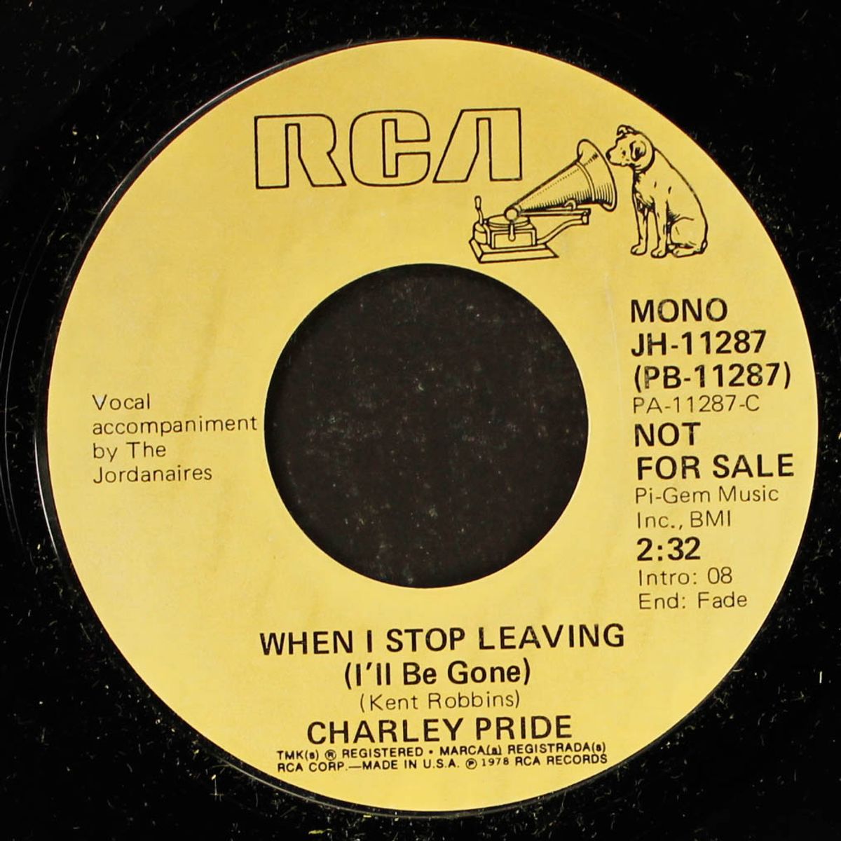 when i stop leaving (i'll be gone / mono) by CHARLEY PRIDE