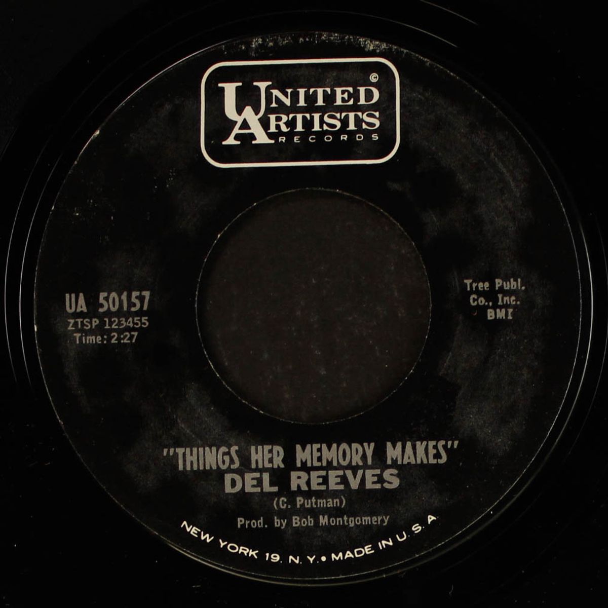 the private / things her memory makes by DEL REEVES
