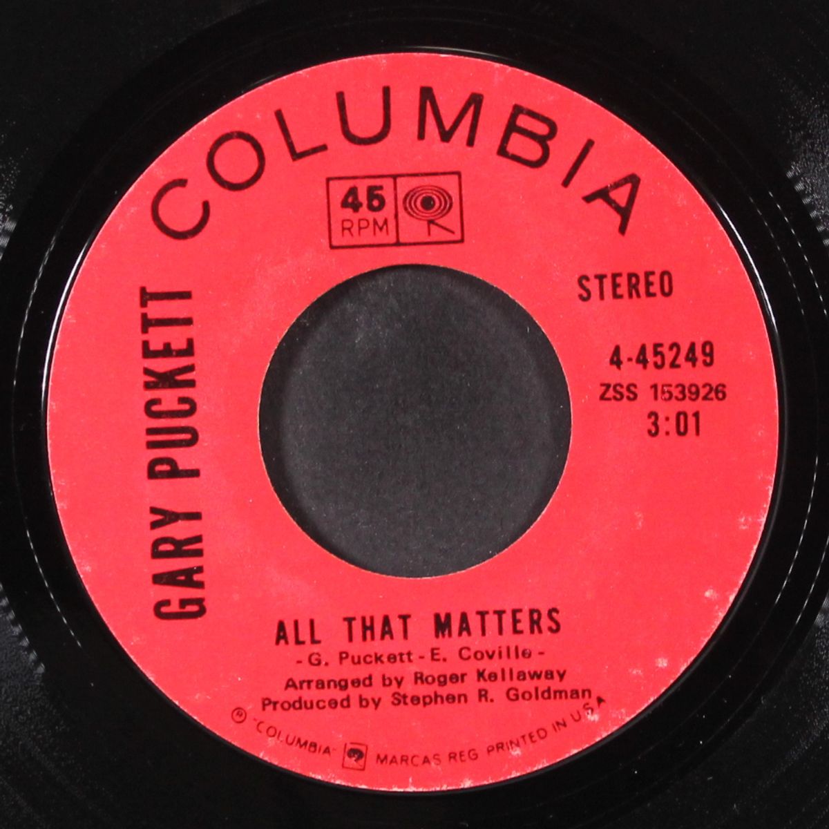i just don't know what to do with myself / all that matters by GARY PUCKETT