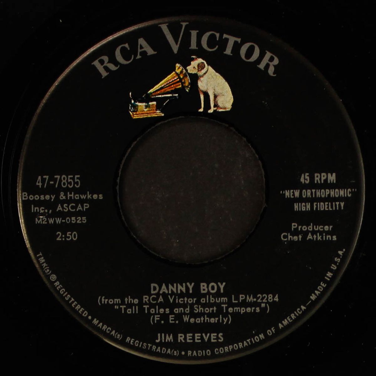 the blizzard / danny boy by JIM REEVES