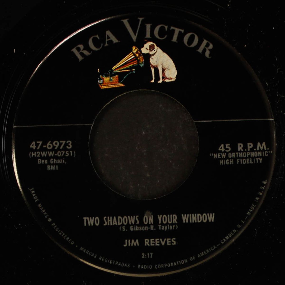 young hearts / two shadows on your window by JIM REEVES