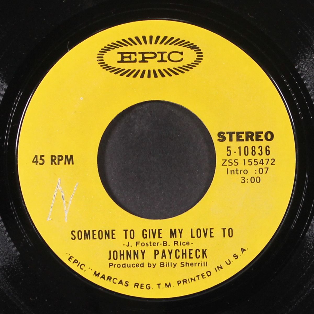 someone to give my love to by JOHNNY PAYCHECK