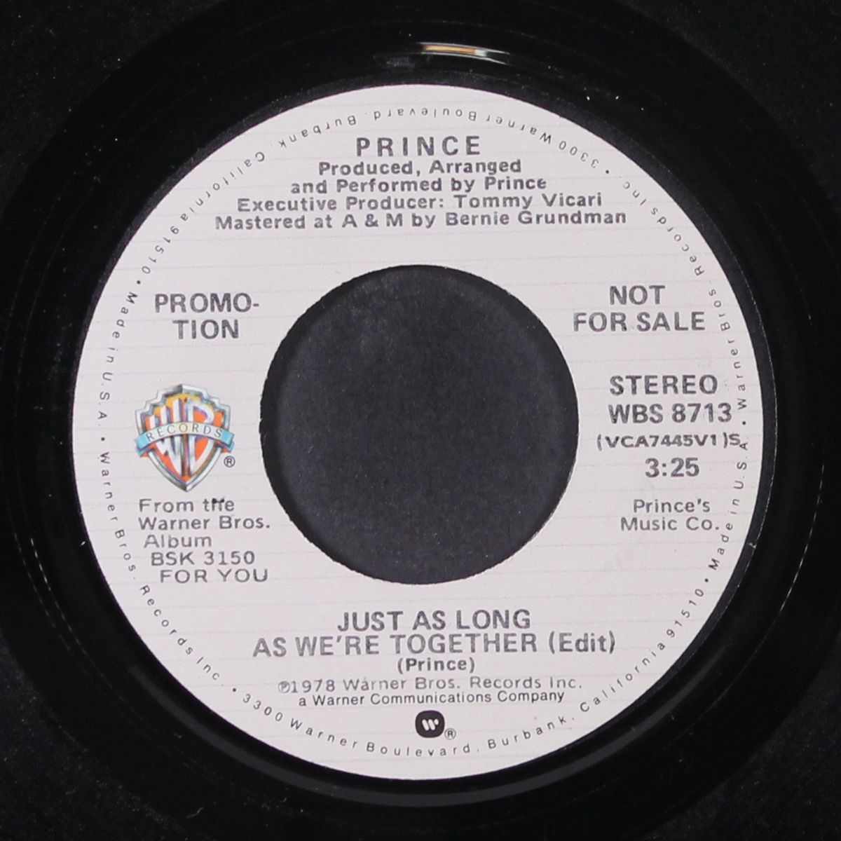 just as long as we're together / mono by PRINCE