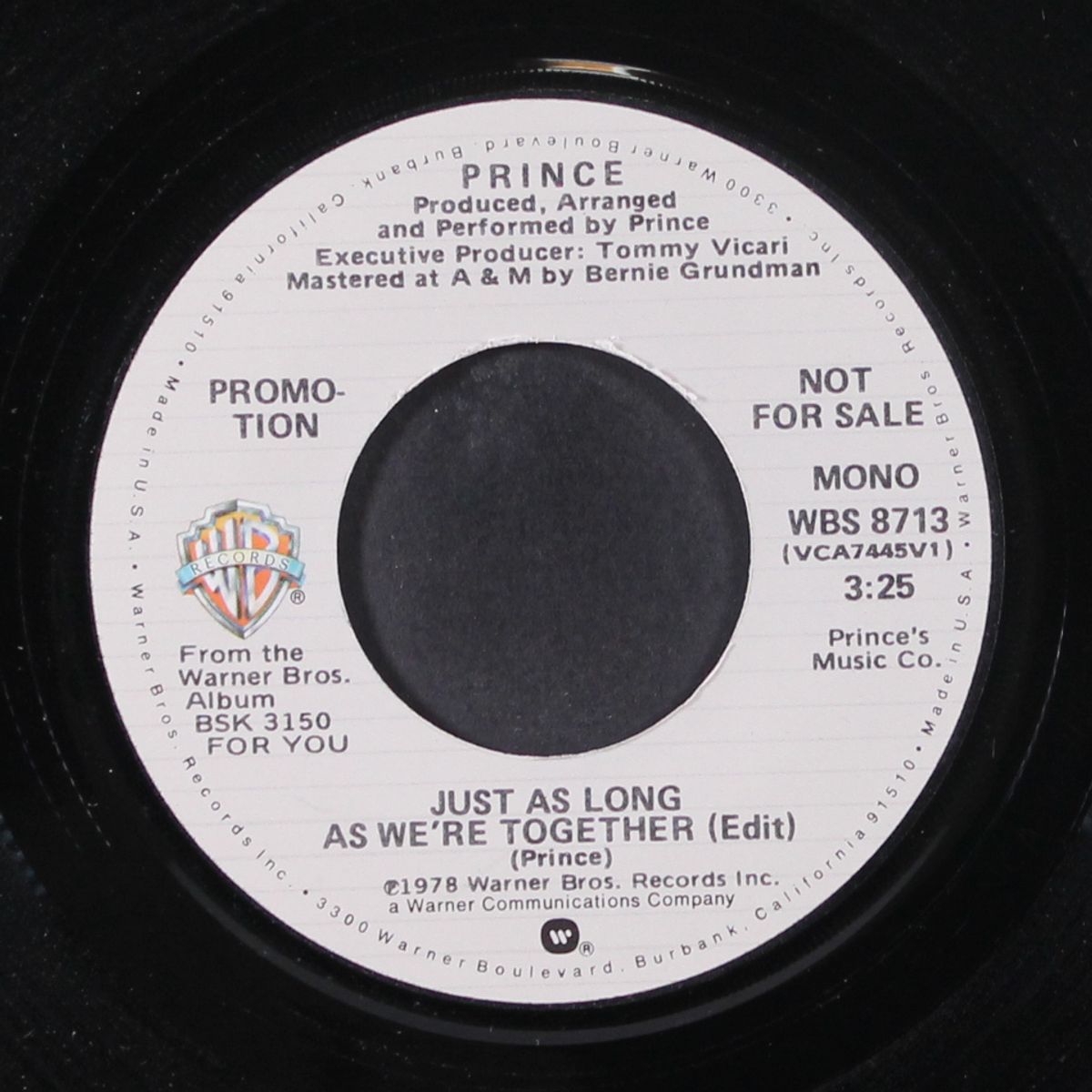 just as long as we're together / mono by PRINCE