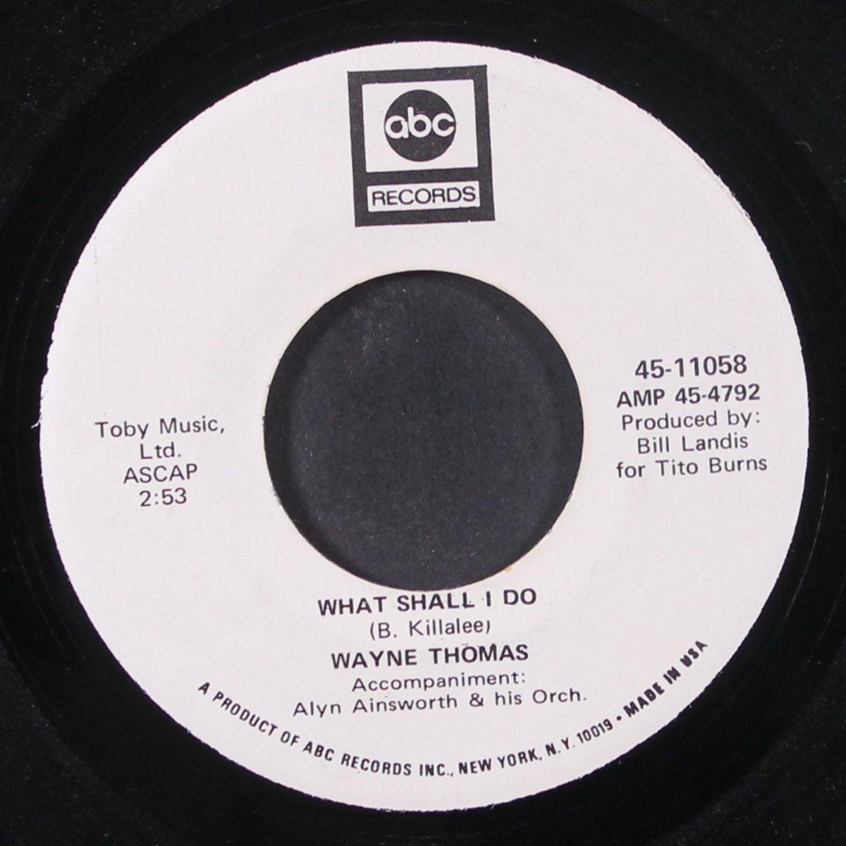 i'll be yours / what shall i do by WAYNE THOMAS