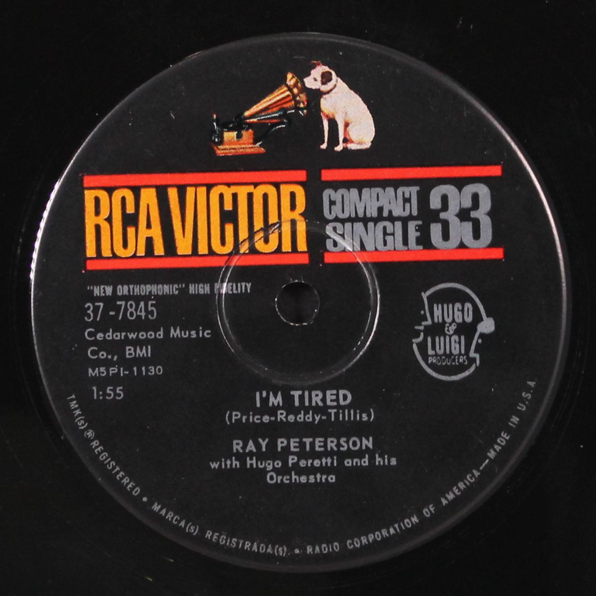 my blue angel / i'm tired by RAY PETERSON