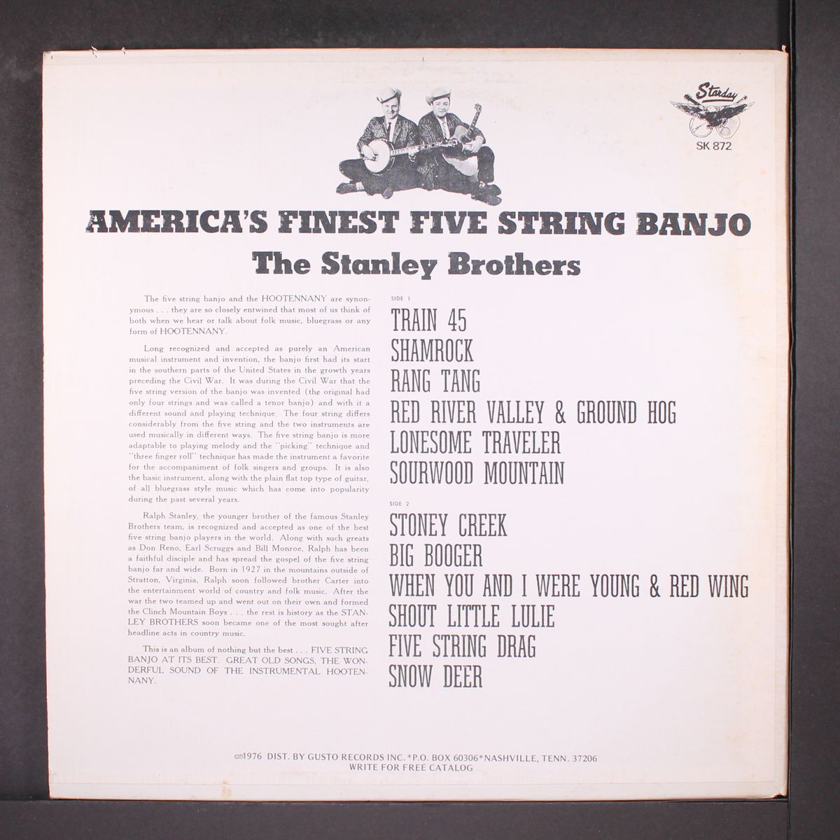 banjo in the hills by STANLEY BROTHERS