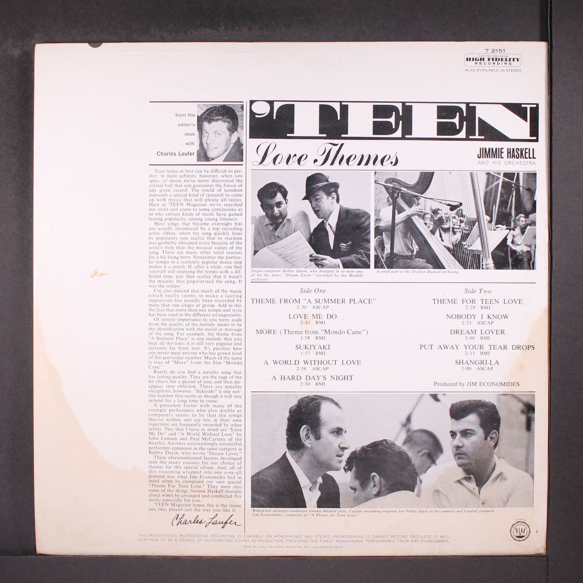 'teen love themes by JIMMIE HASKELL