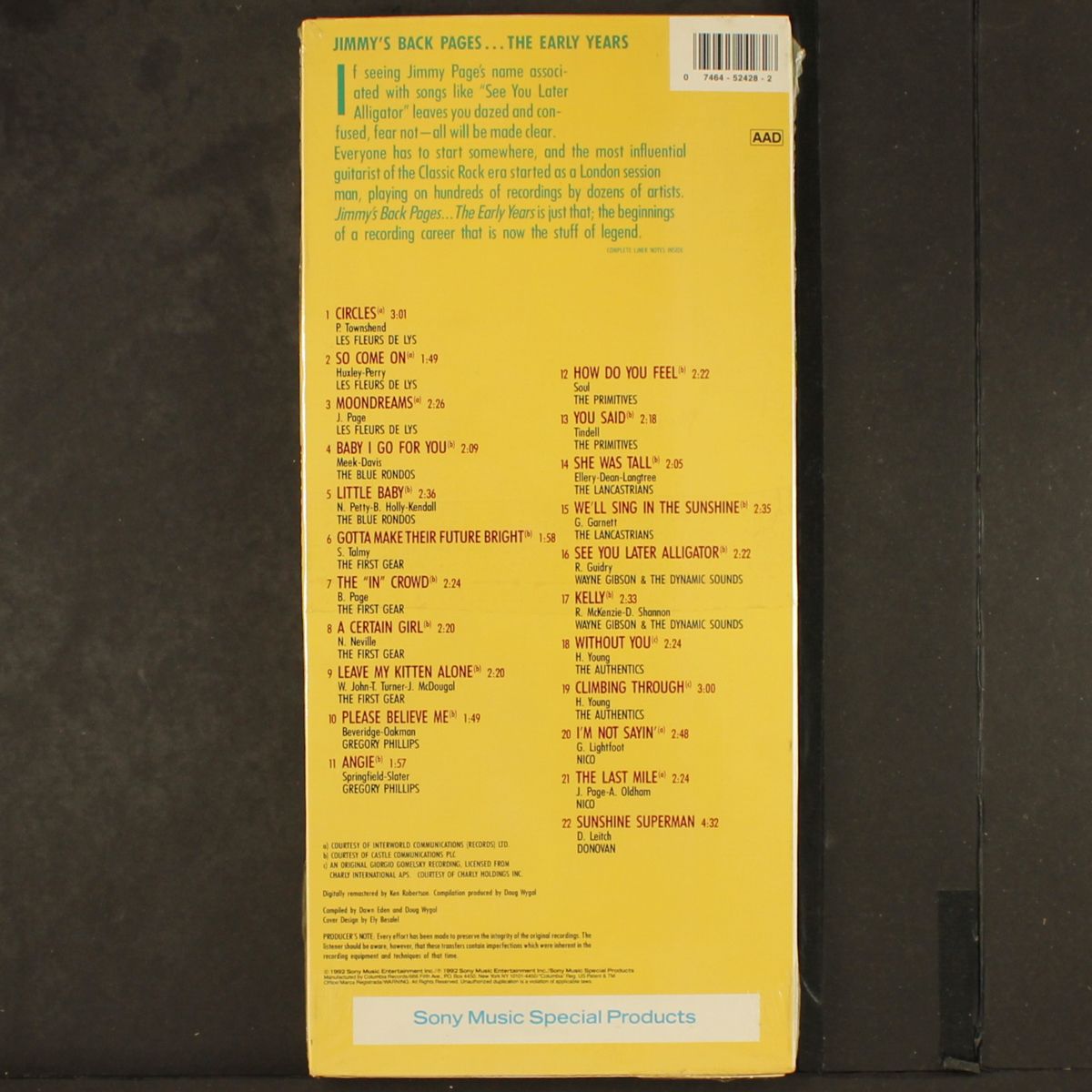 jimmy's back pages by JIMMY PAGE