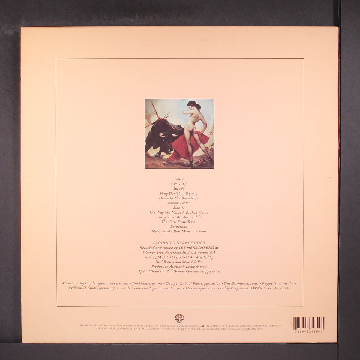 borderline by RY COODER