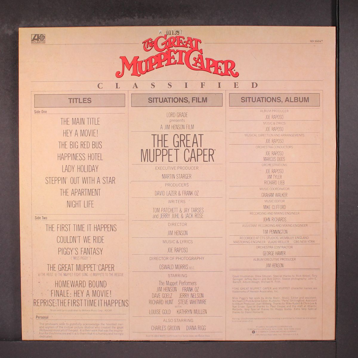 the great muppet caper by SOUNDTRACK